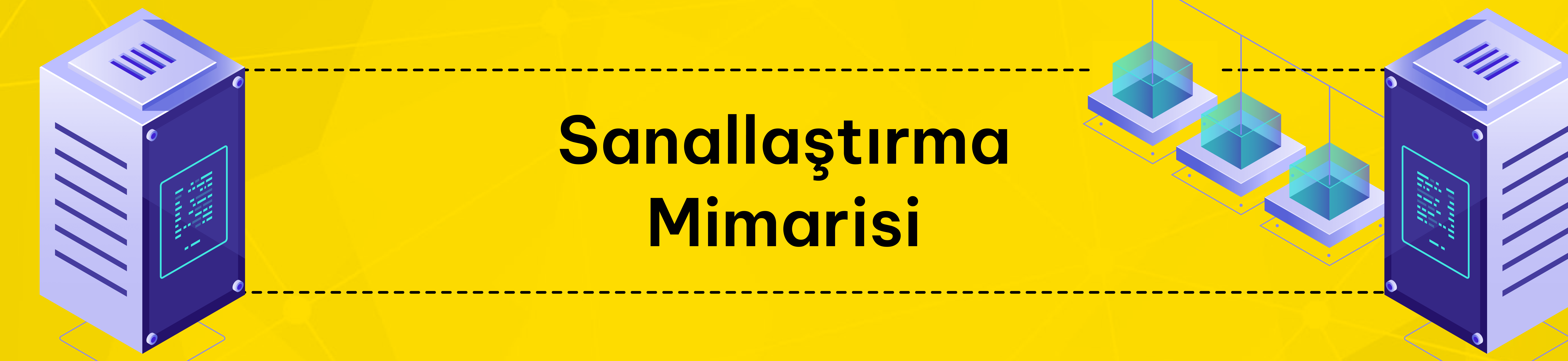 Tek bir fiziksel sunucunun sanallaştırma teknolojisi ile birden fazla bağımsız sanal sunucuya (VPS) bölünmesini gösteren açıklayıcı diyagram.